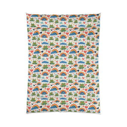 Ribbit Rainbows Basic Bedding Set