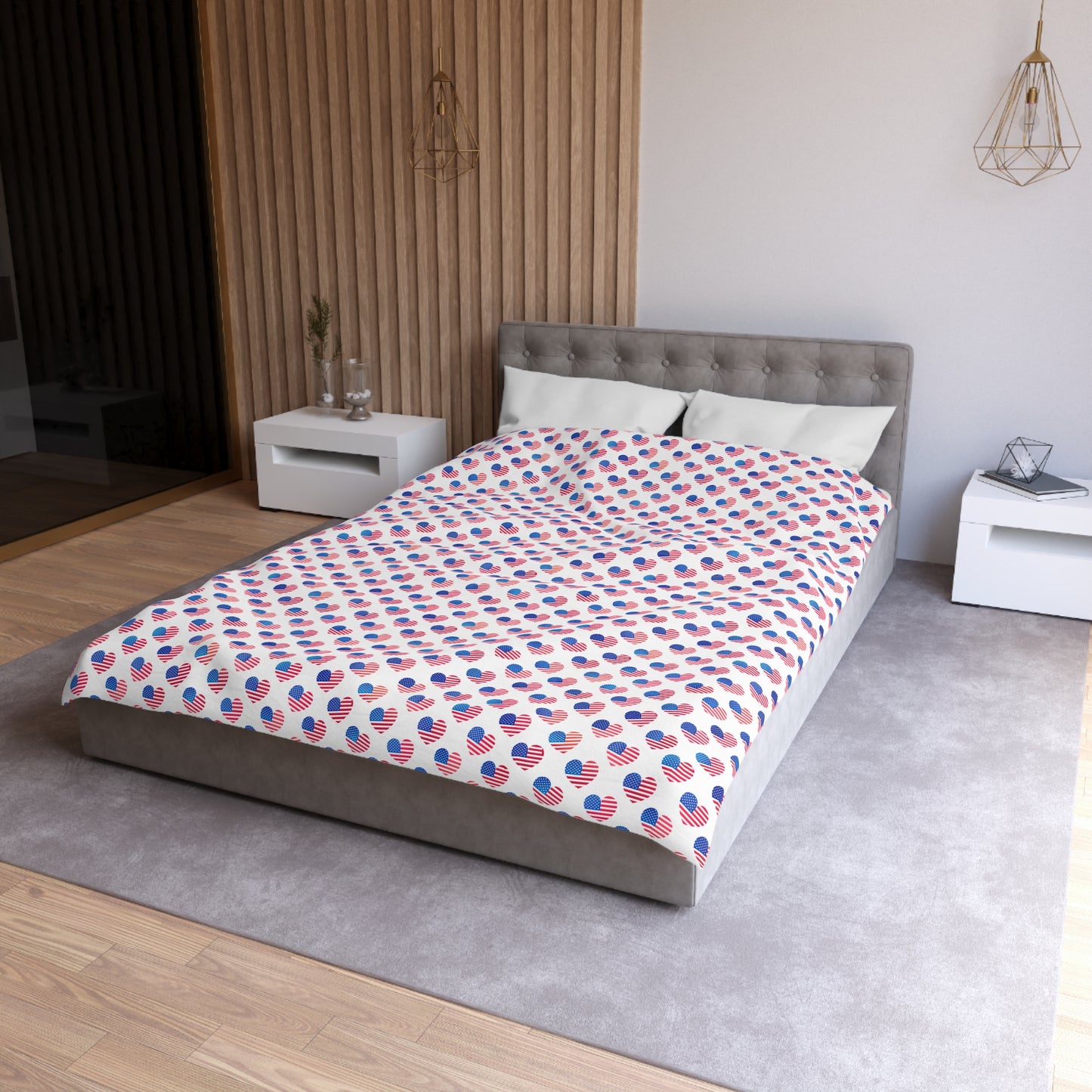 Hearts of Freedom Duvet Bedding Set