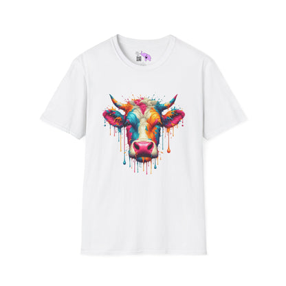 Colorful Cow Adult T-shirt