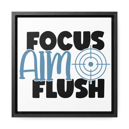 Focus, Aim, Flush Canvas Wraps, Square Frame