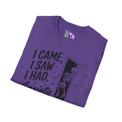 I Came I Saw I Had Anxiety So I Left Adult T-shirt