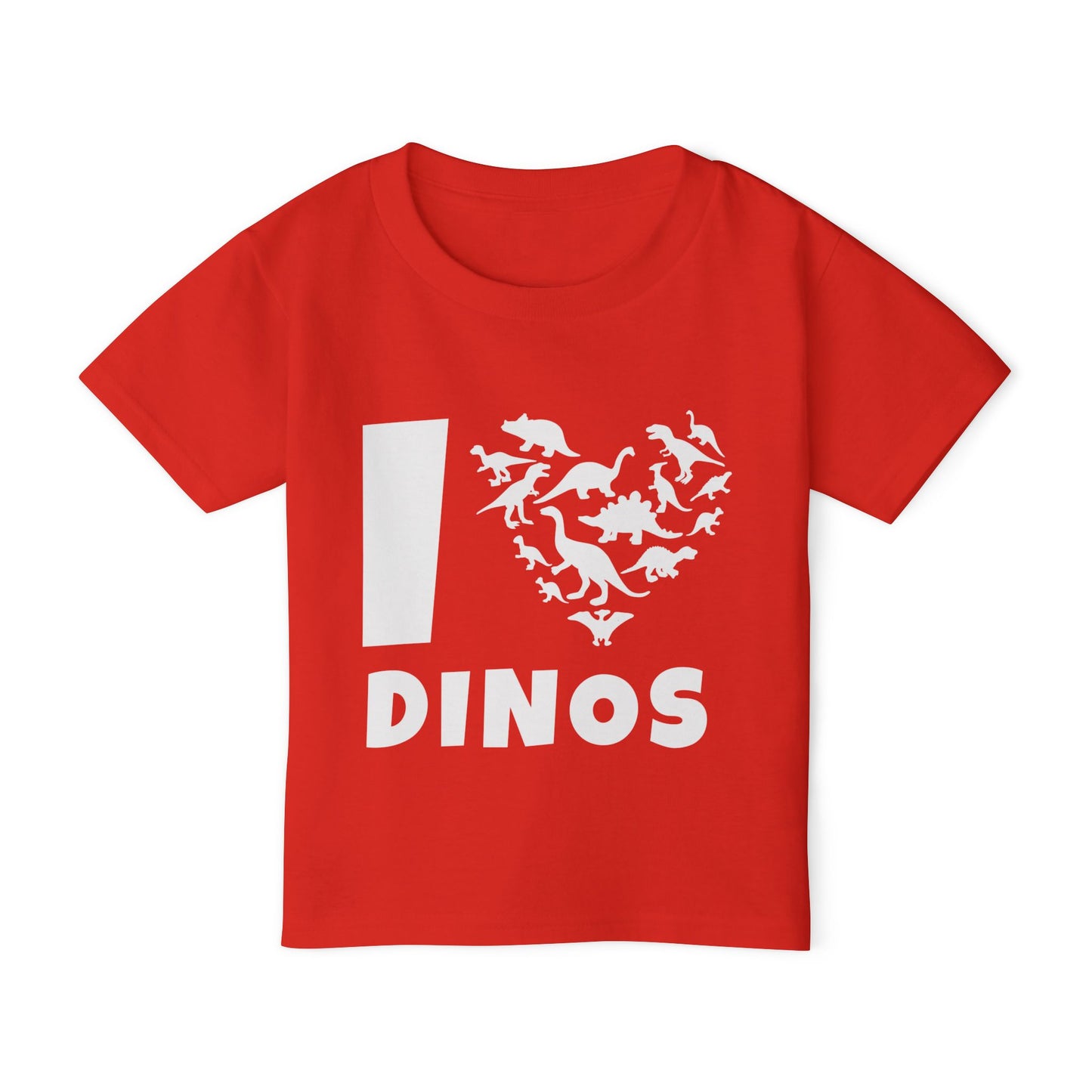 I Love Dinos (Dino Heart) Heavy Cotton™ Toddler T-shirt