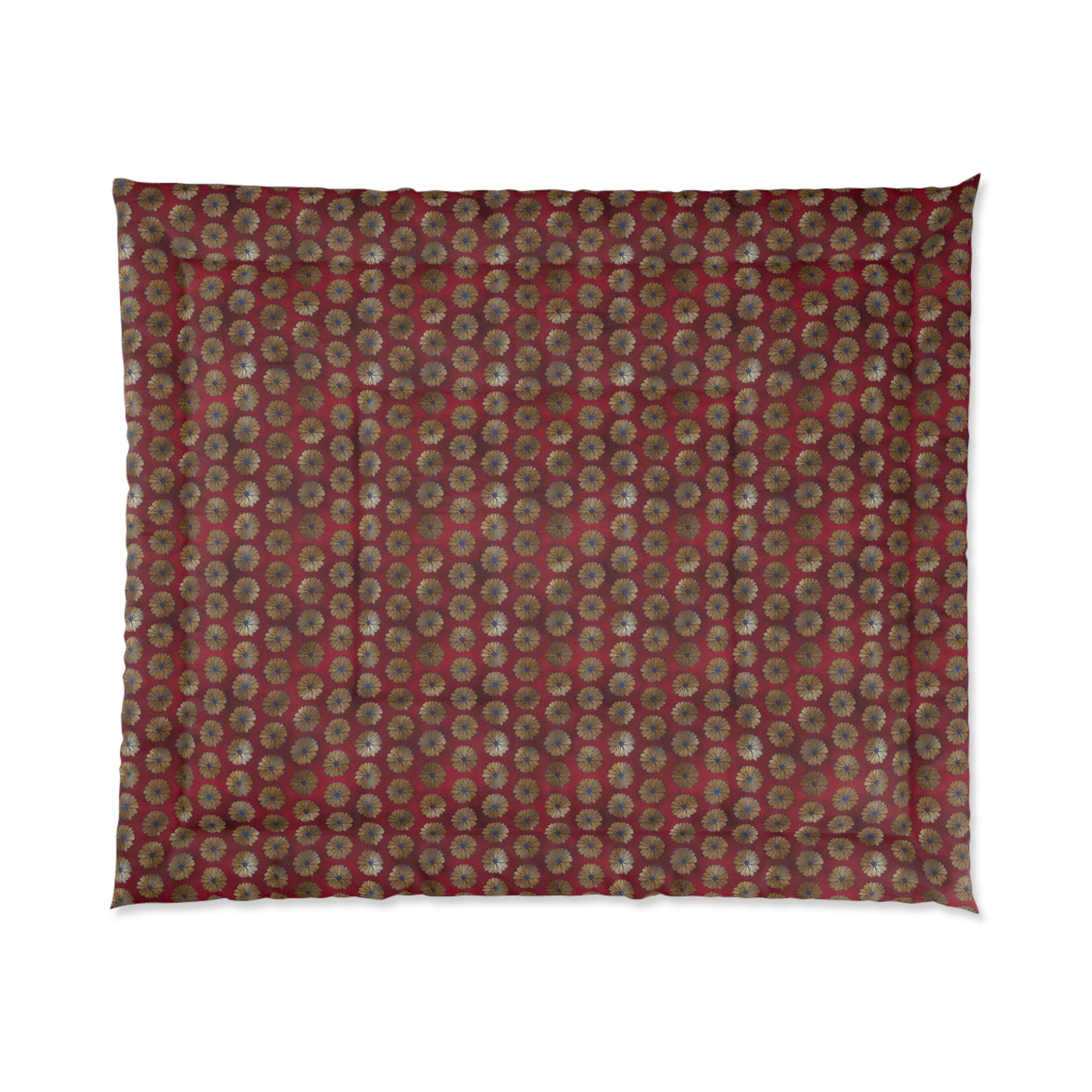 Majestic Crimson Daisies Basic Bedding Set