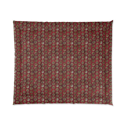 Majestic Crimson Daisies Basic Bedding Set