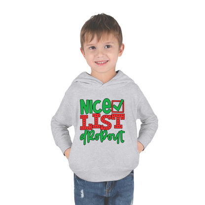 Nice List Dropout Toddler Pullover Fleece Hoodie