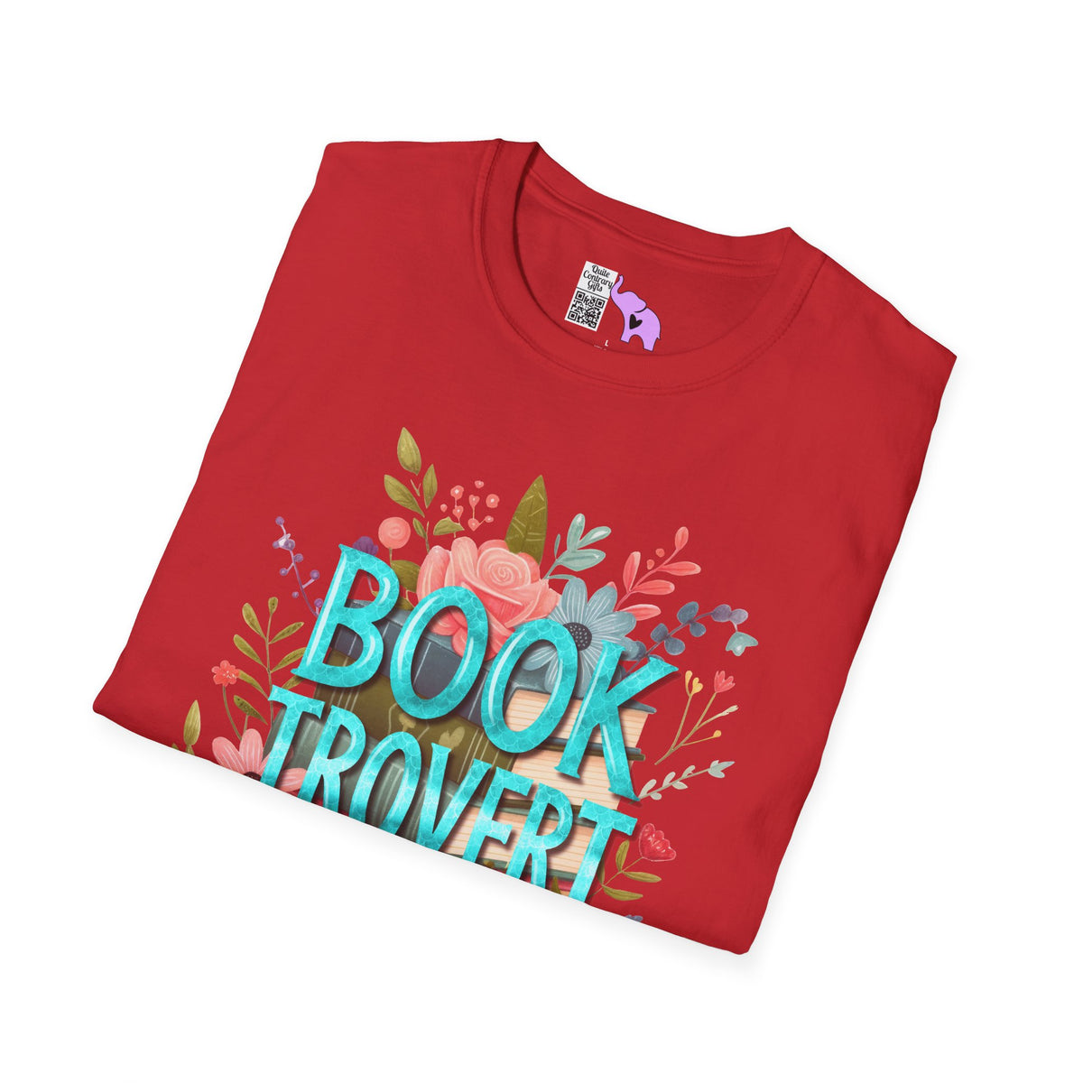 Booktrovert (Floral) Adult T-shirt