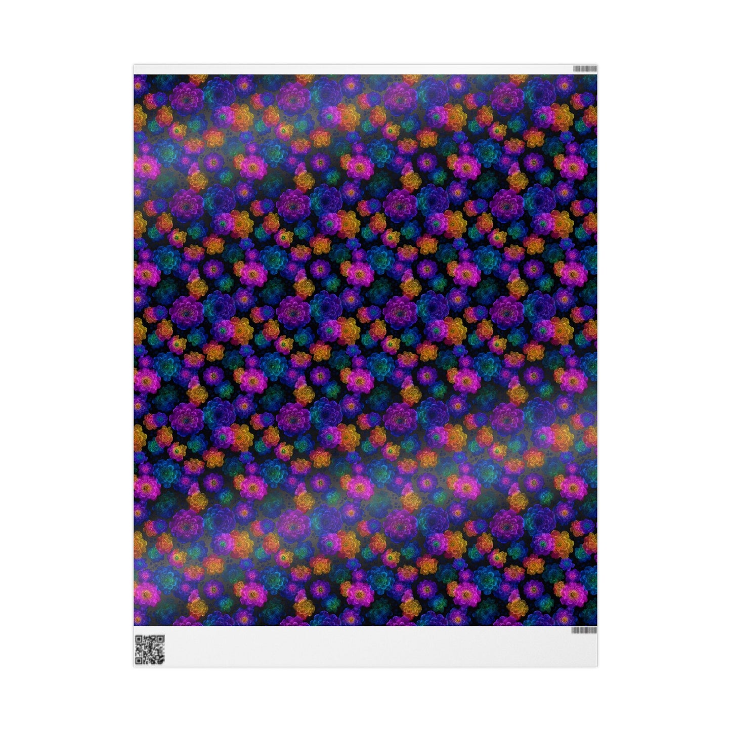 Luminous Carnations Wrapping Paper