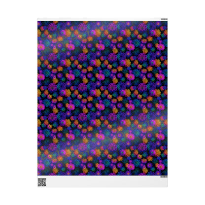 Luminous Carnations Wrapping Paper