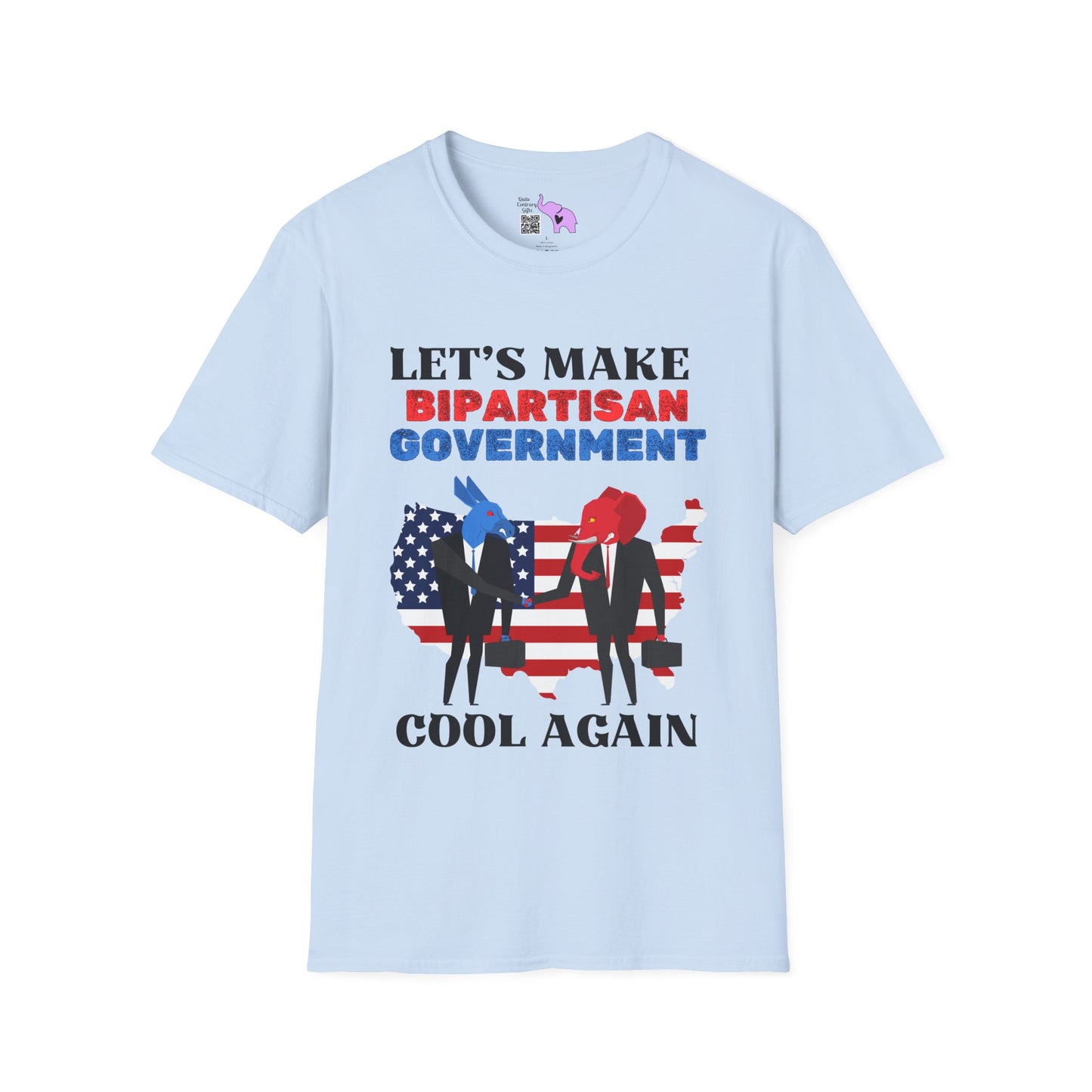 Let's Make Bipartisan Government Cool Again Again Adult T-shirt