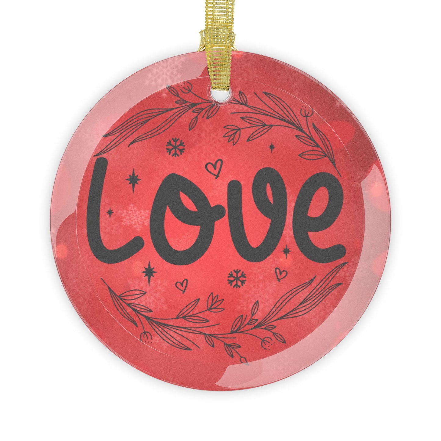 Love Glass Ornament