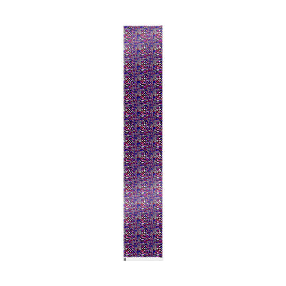 Warped Purple Checkered Wrapping Paper