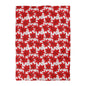 Crimson Poinsettia Sketch Microfiber Duvet Cover