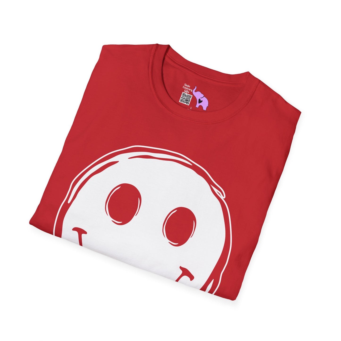 Melty Smiley Face Adult T-shirt