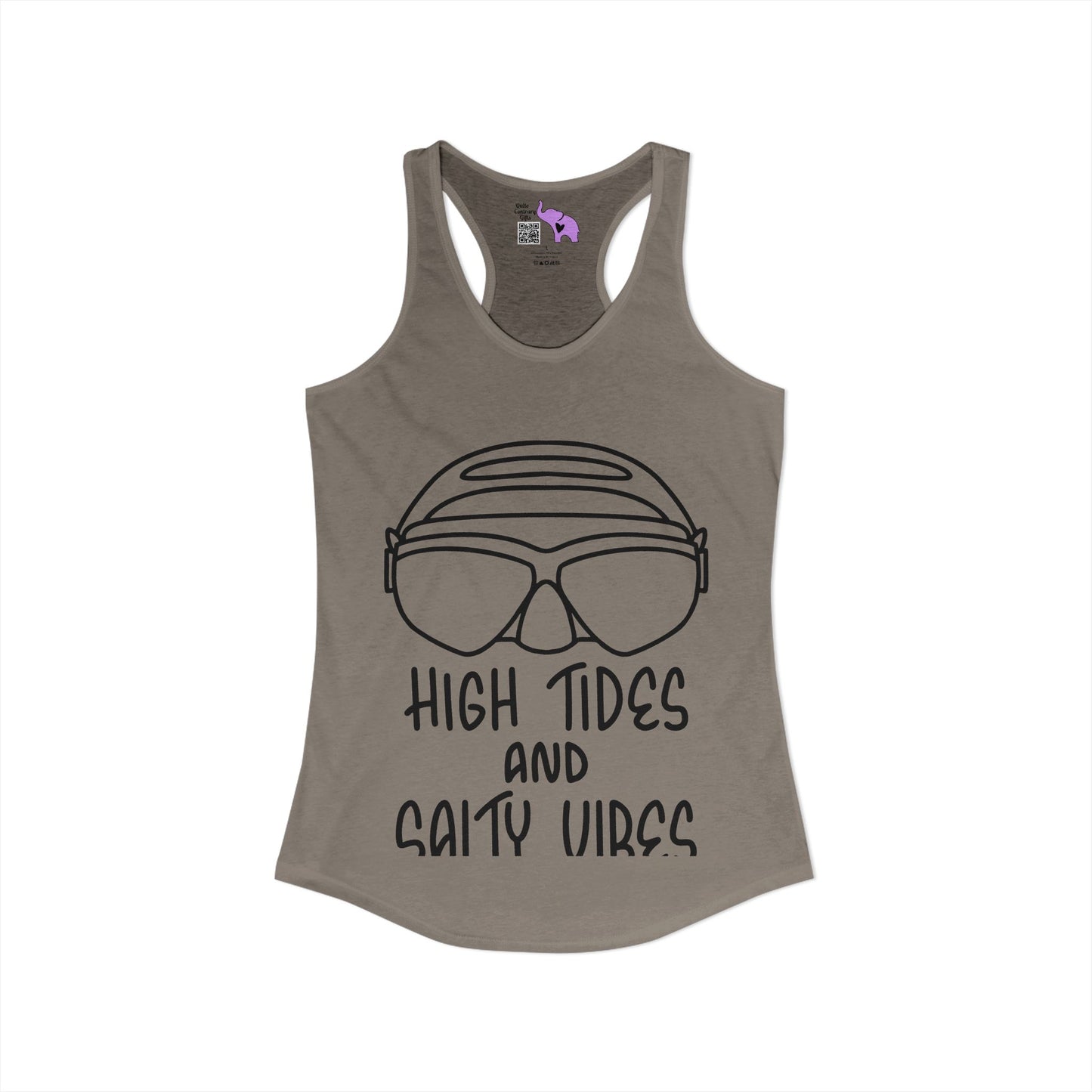 High Tides And Salty Vibes Women's Ideal Racerback Tank