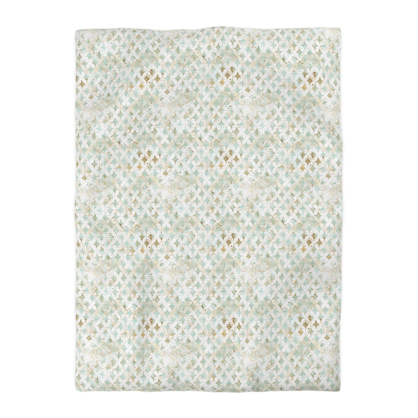 Faded Correspondence Microfiber Duvet Cover