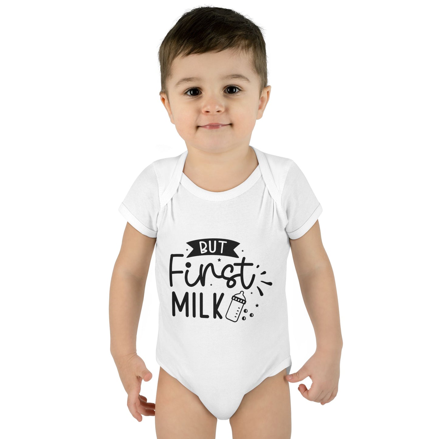 But First Milk Infant Baby Rib Bodysuit