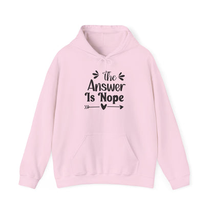 The Answer is Nope Heavy Blend™ Hooded Sweatshirt