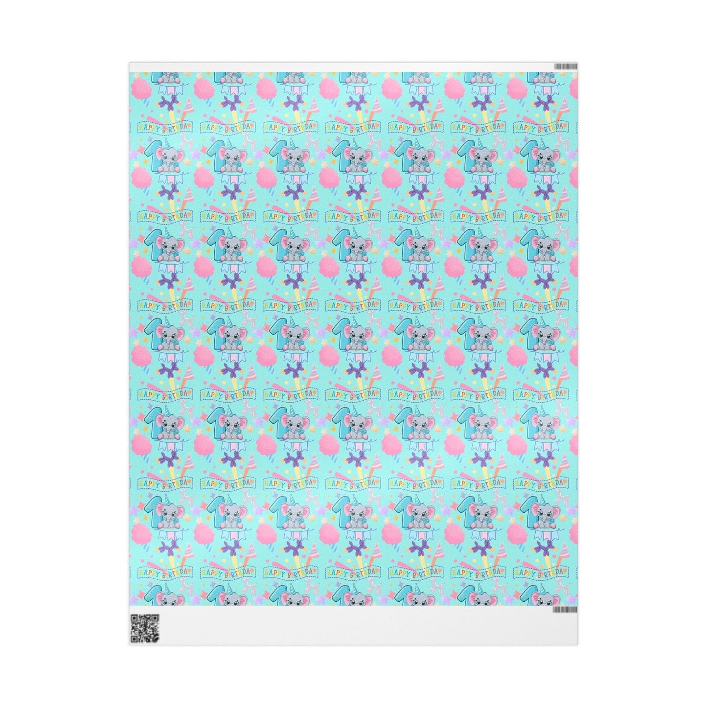 Kids 1st Birthday (Baby circus) Wrapping Paper