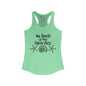 The Beach Is My Happy Place Women's Ideal Racerback Tank