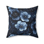 Midnight Blossoms Throw Pillow