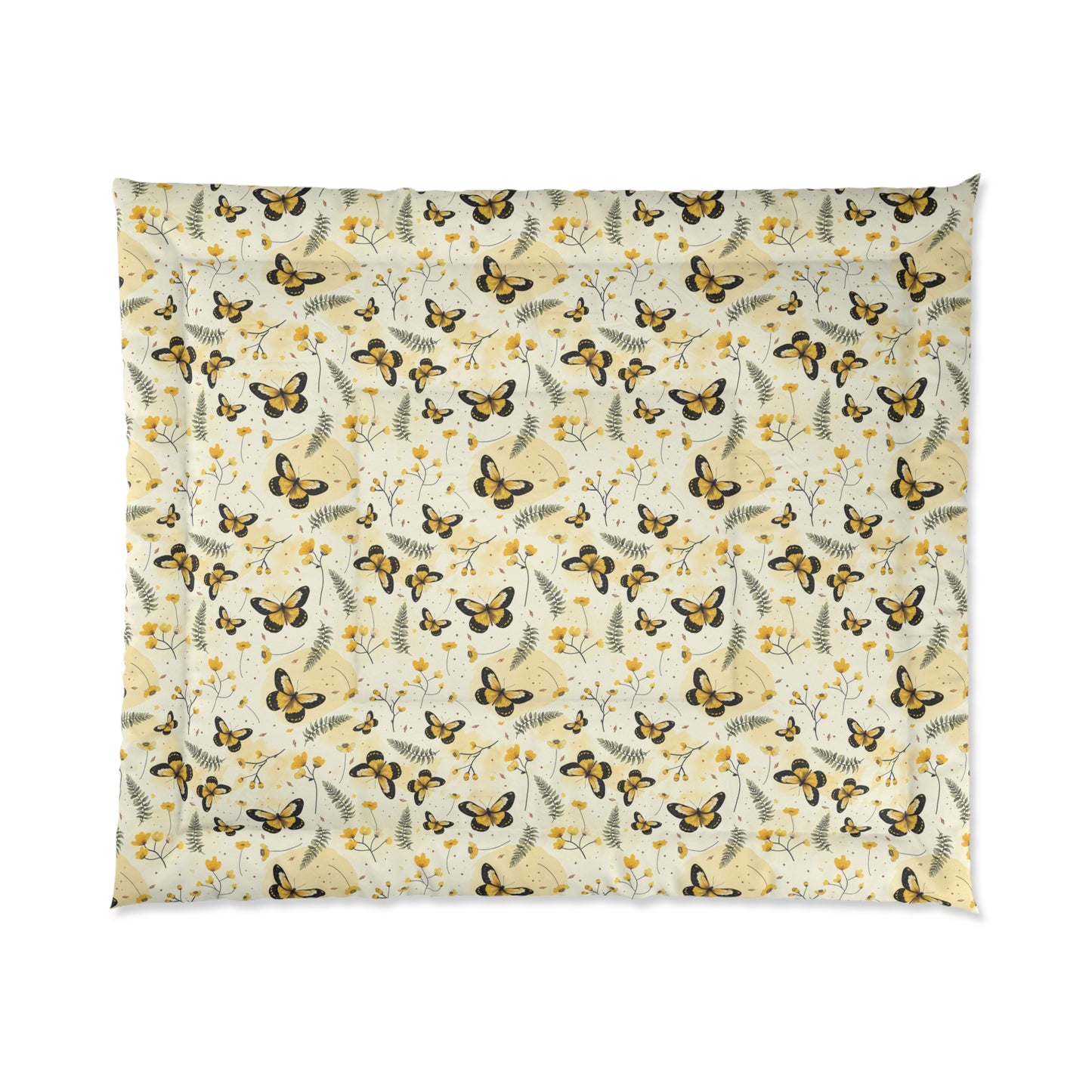 Sunlit Butterfly Bloom Comforter