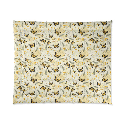 Sunlit Butterfly Bloom Comforter