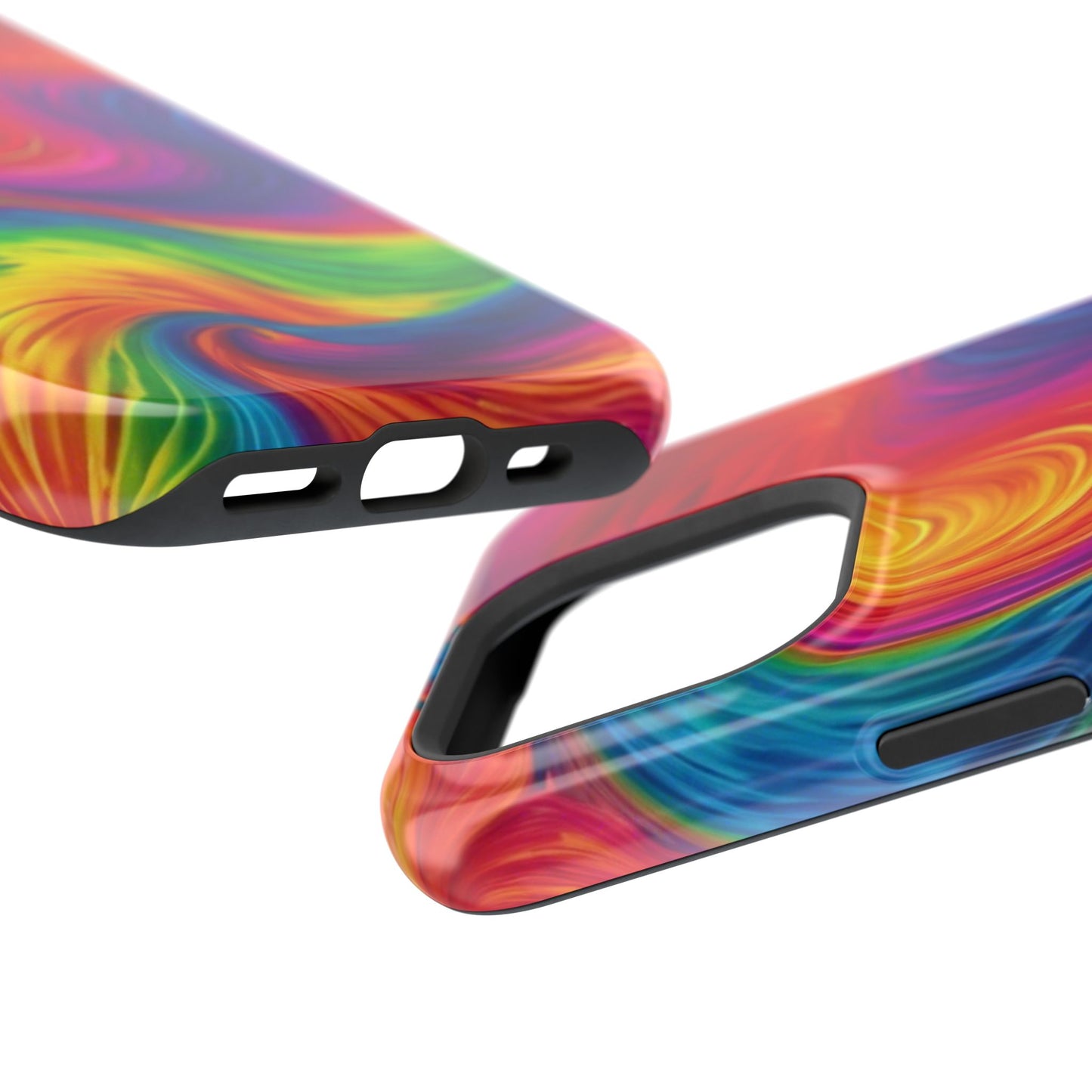 Tie Dye Color Swirl MagSafe® Compatible Tough Case for iPhone