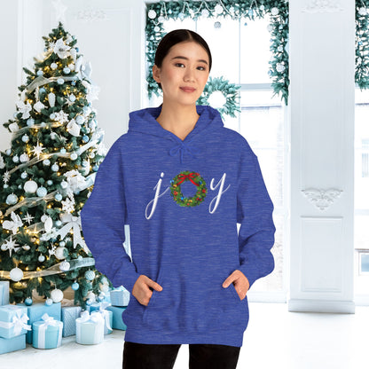 Joy w/Wreath Adult Heavy Blend™ Hooded Sweatshirt