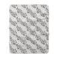 Midnight Rose Sketch Fleece Blanket