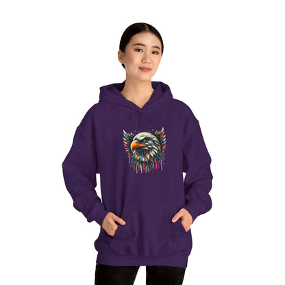 Colorful Bald Eagle Heavy Blend™ Hooded Sweatshirt