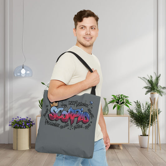 Scorpio Street Art Canvas Tote Bag