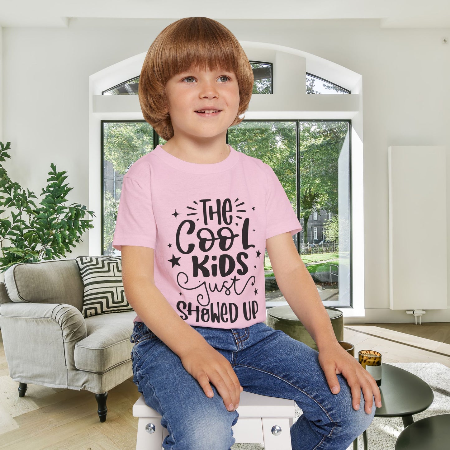 The Cool Kids Just Showed Up Heavy Cotton™ Toddler T-shirt