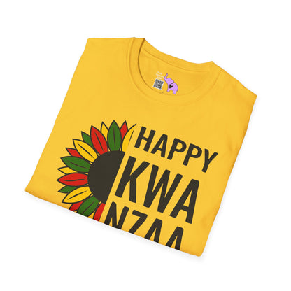 Happy Kwanzaa Sunflower Adult T-shirt