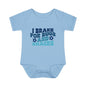 I Brake For Bugs and Snacks Infant Baby Rib Bodysuit