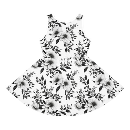 Garden Sketch Girls' Sleeveless Sundress