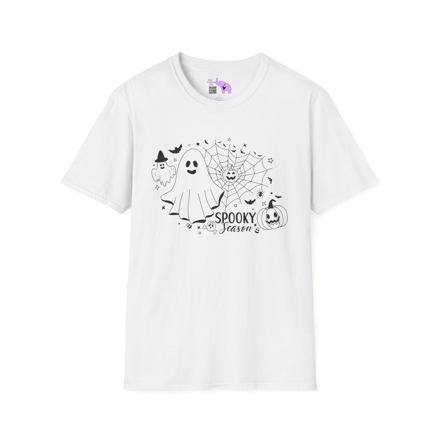 Spooky Season (Ghost & Spider Web Adult T-shirt