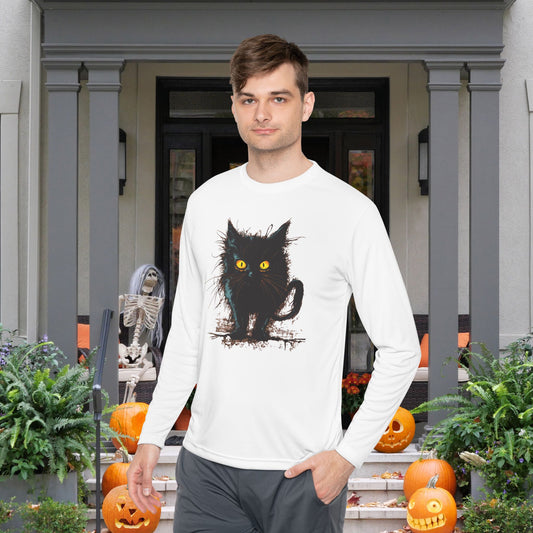 Black Kitten Adult Long Sleeve Tee