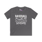 Baseball Is My Favorite Season Youth Softstyle Tee