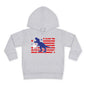 Distressed Patriotic T-Rex Toddler Hoodie