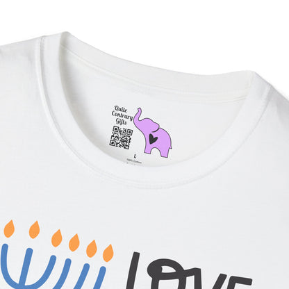 Hanukkah Love & Light 2 Adult T-shirt