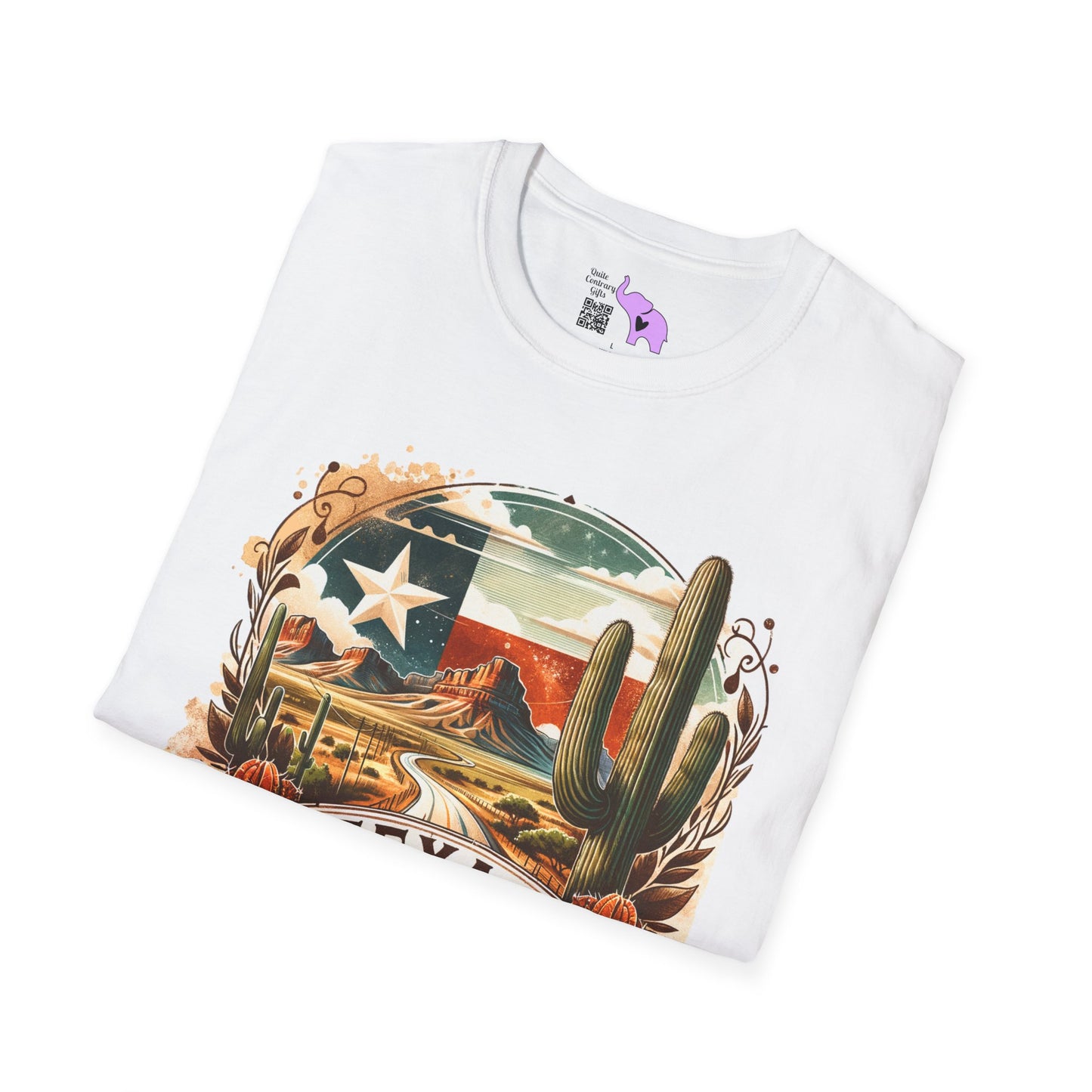 Texas Desert Roads 3 Adult Unisex Tshirt