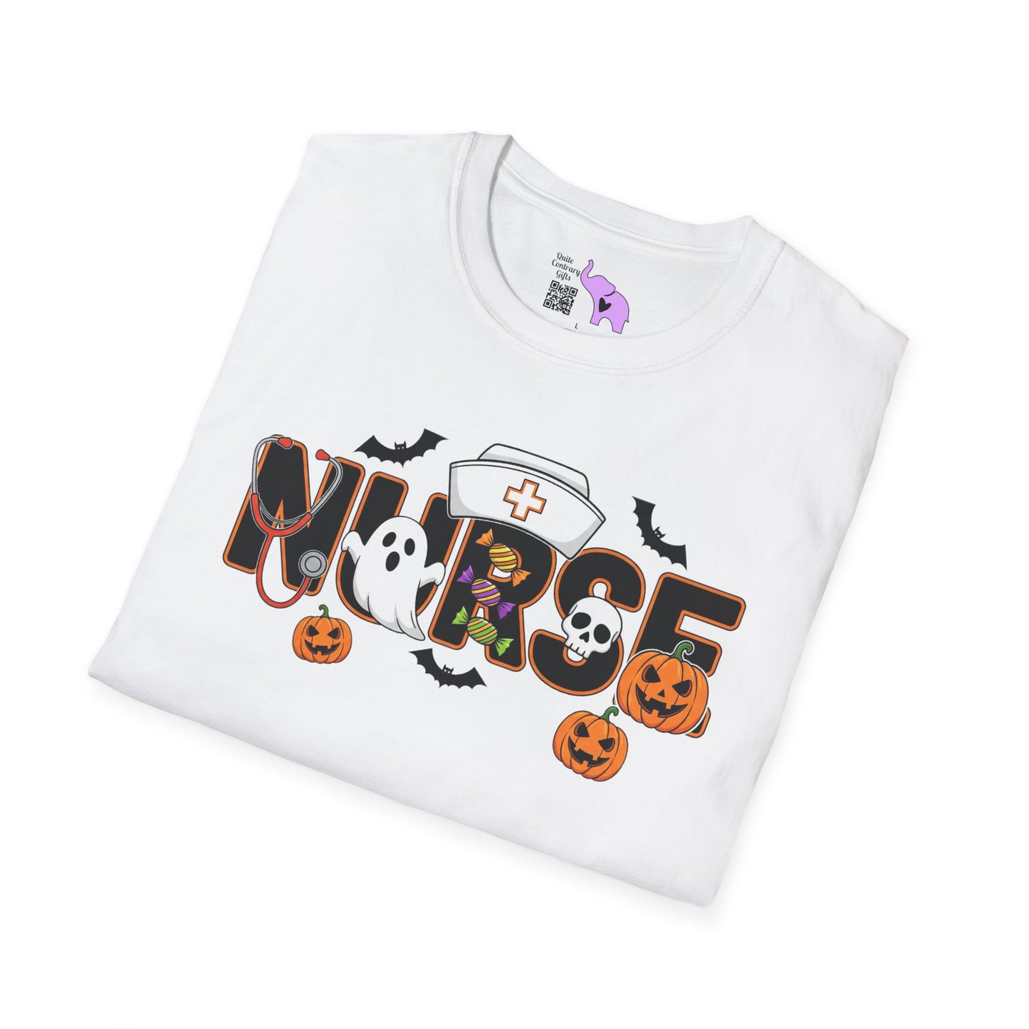 Fun Halloween Nurse Adult T-shirt