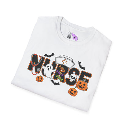 Fun Halloween Nurse Adult T-shirt