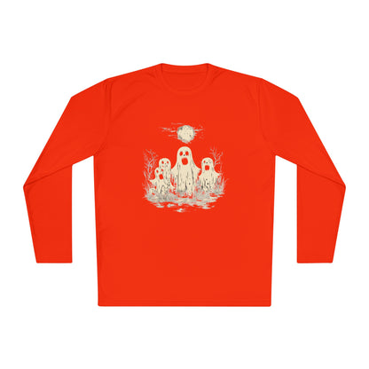 Creepy Ghost Trio Adult Long Sleeve Tee