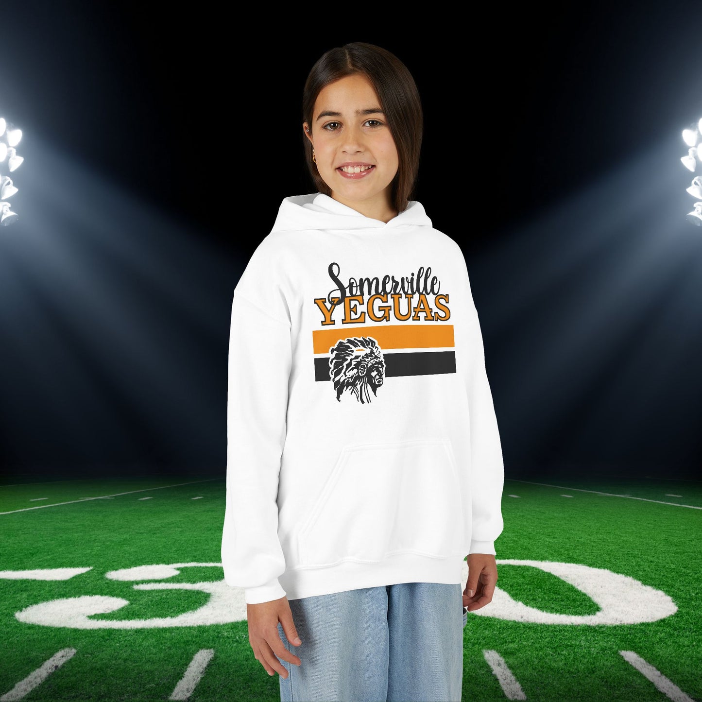 Somerville Yeguas w/Mascot Youth Heavy Blend Hoodie