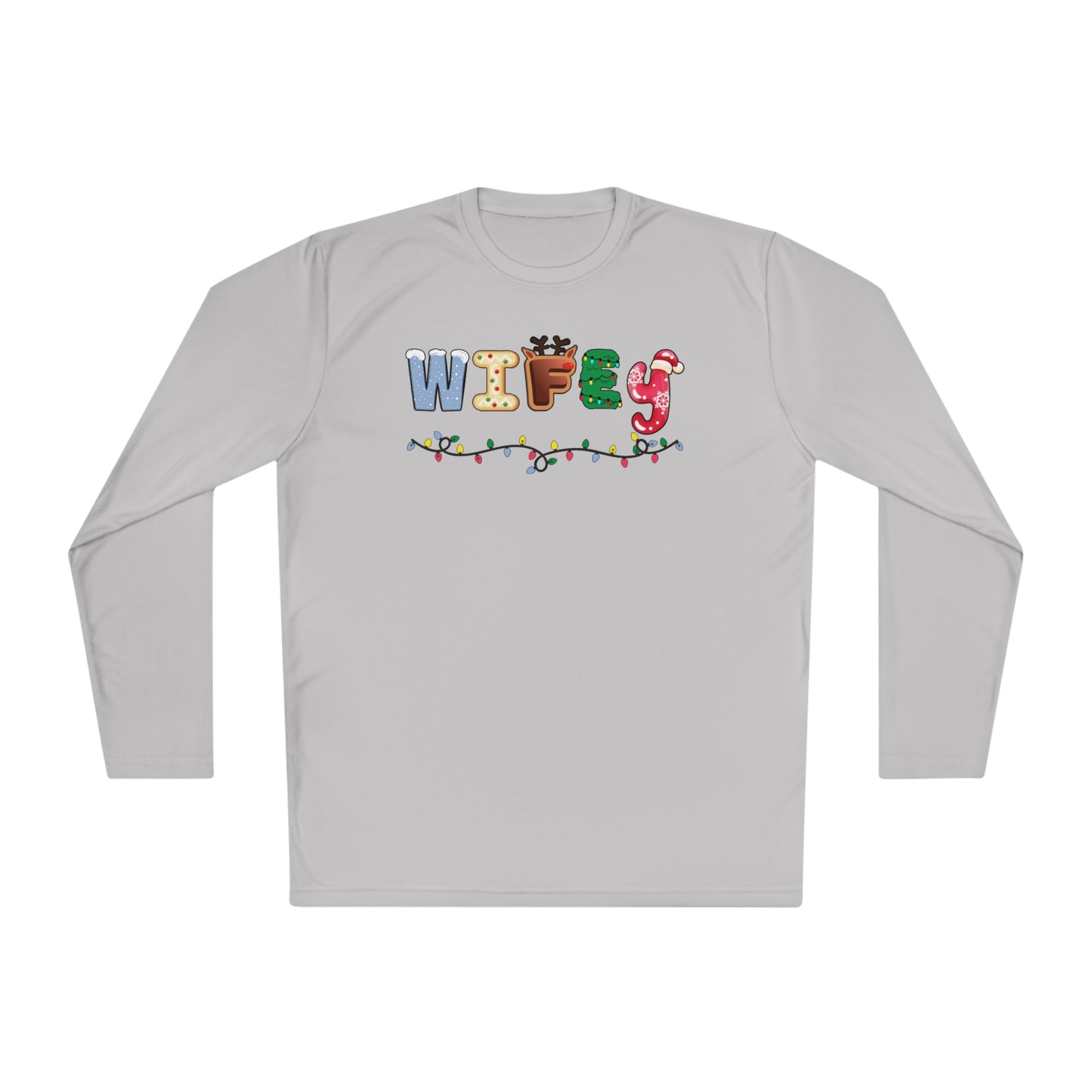 Christmas Wifey Adult Long Sleeve Tee