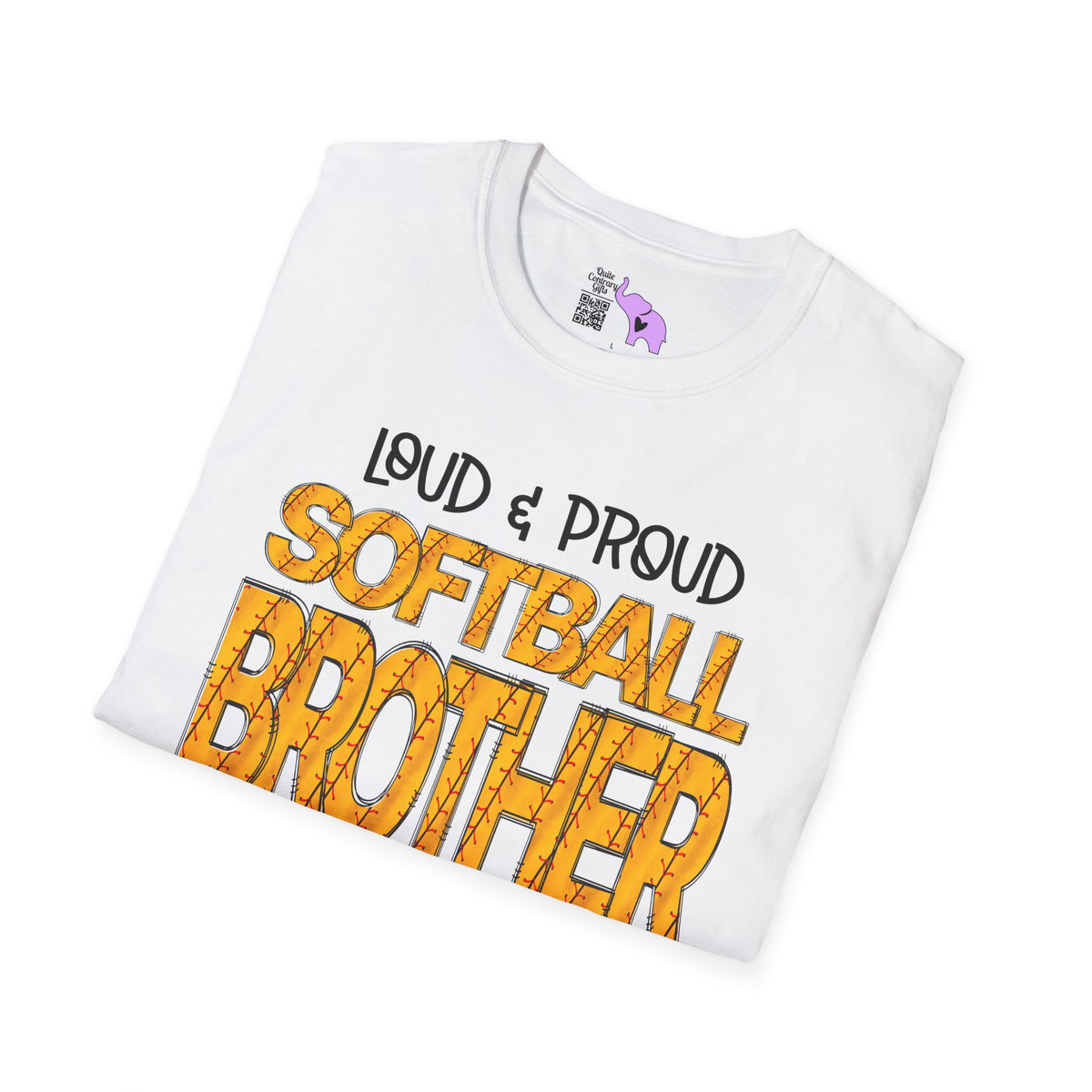 Loud & Proud Softball Brother Adult T-shirt