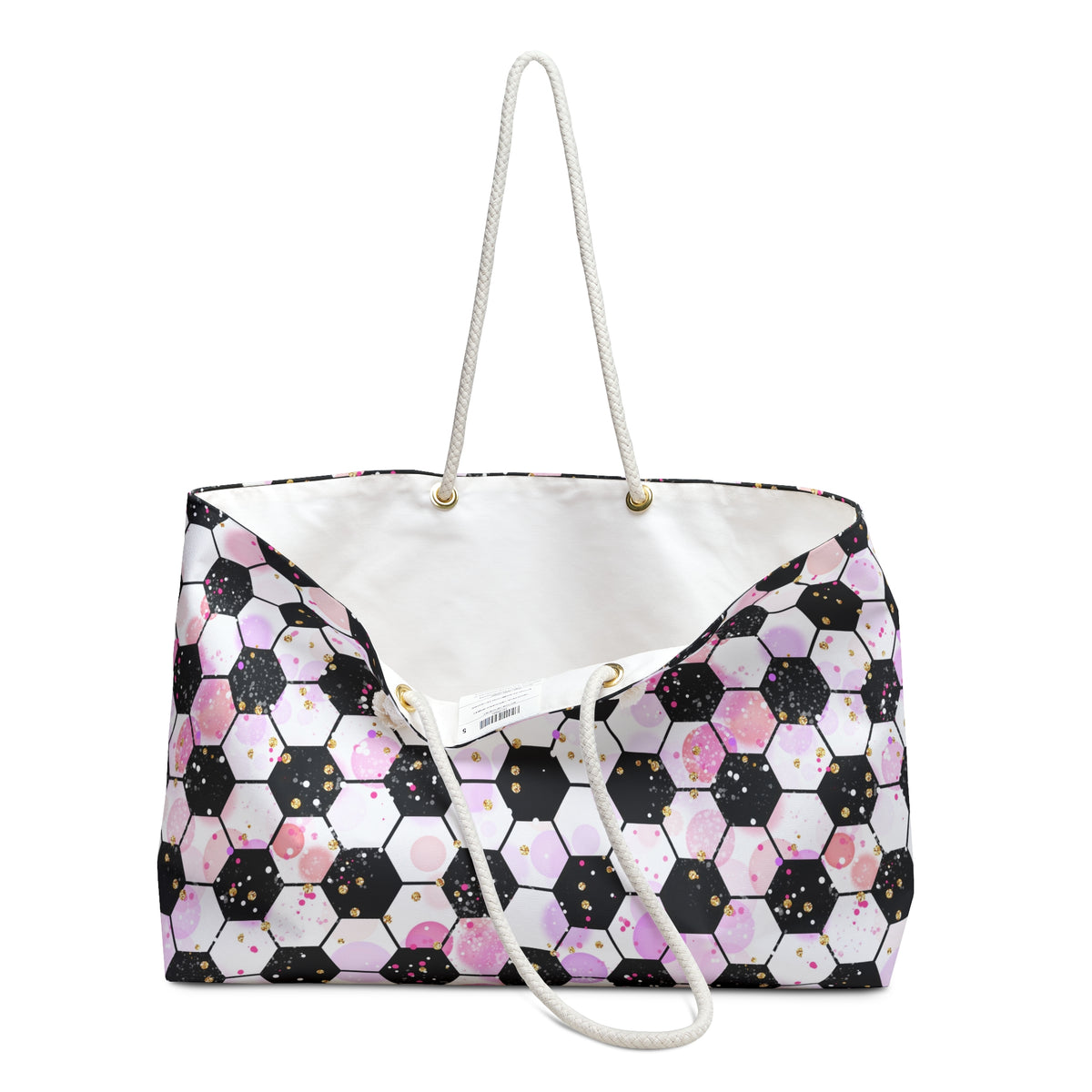 Pink Soccer Fever Weekender Bag