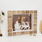 Wooden Advent Calendar with Drawers – Santa Sleigh & Reindeer Silhouette