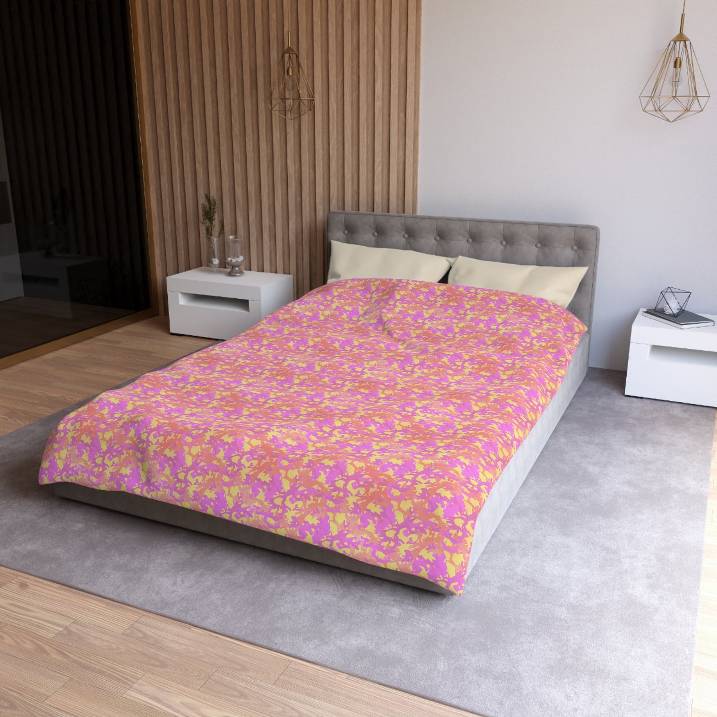 Sunset Sorbet Camo Microfiber Duvet Cover